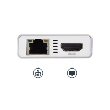 STAUS028974 Adaptateur multiport USB-C pour ordinateur portable - Power Delivery - HDMI 4K -