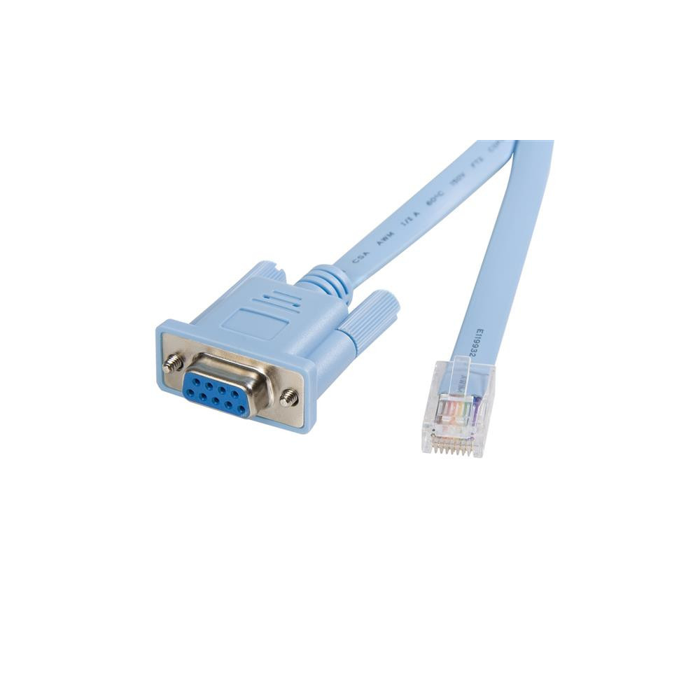STARE031055 Câble console RJ45-DB9 1.8 m pour routeur Cisco STARE031055 Câble console RJ45-DB9 1.8 m pour routeur Cisco