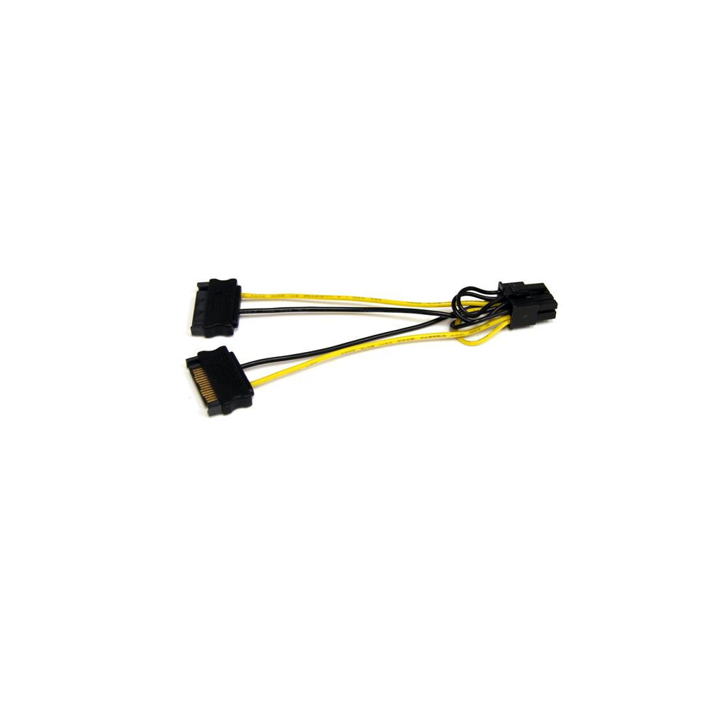 STAAL030118 adaptateur alimn SATA vers PCIe 8p 15cm STAAL030118 adaptateur alimn SATA vers PCIe 8p 15cm