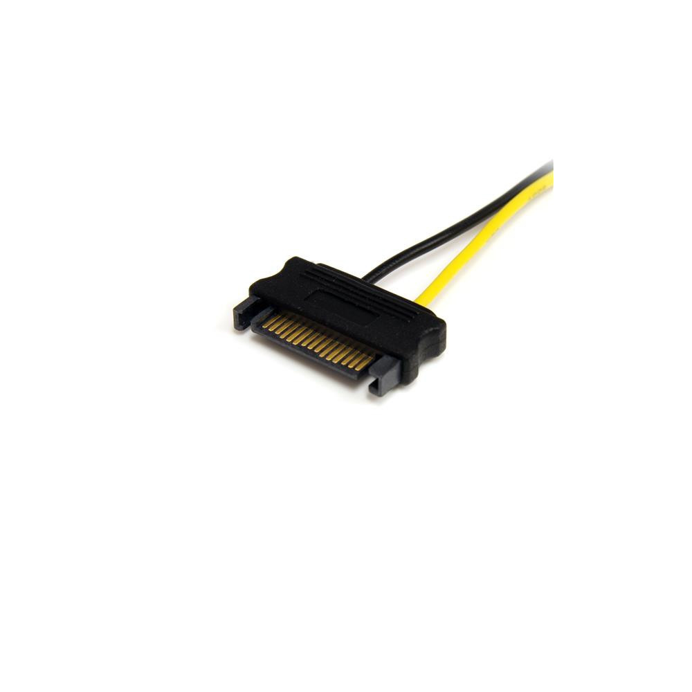 STAAL030118 adaptateur alimn SATA vers PCIe 8p 15cm