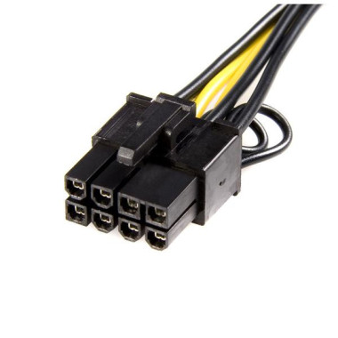 STAAL030117 adaptateur alim PCIe 6p vers 8p 15 cm