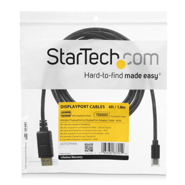 STAVI036479 Mini DisplayPort vers DisplayPort 1.2 de 1,8m M M