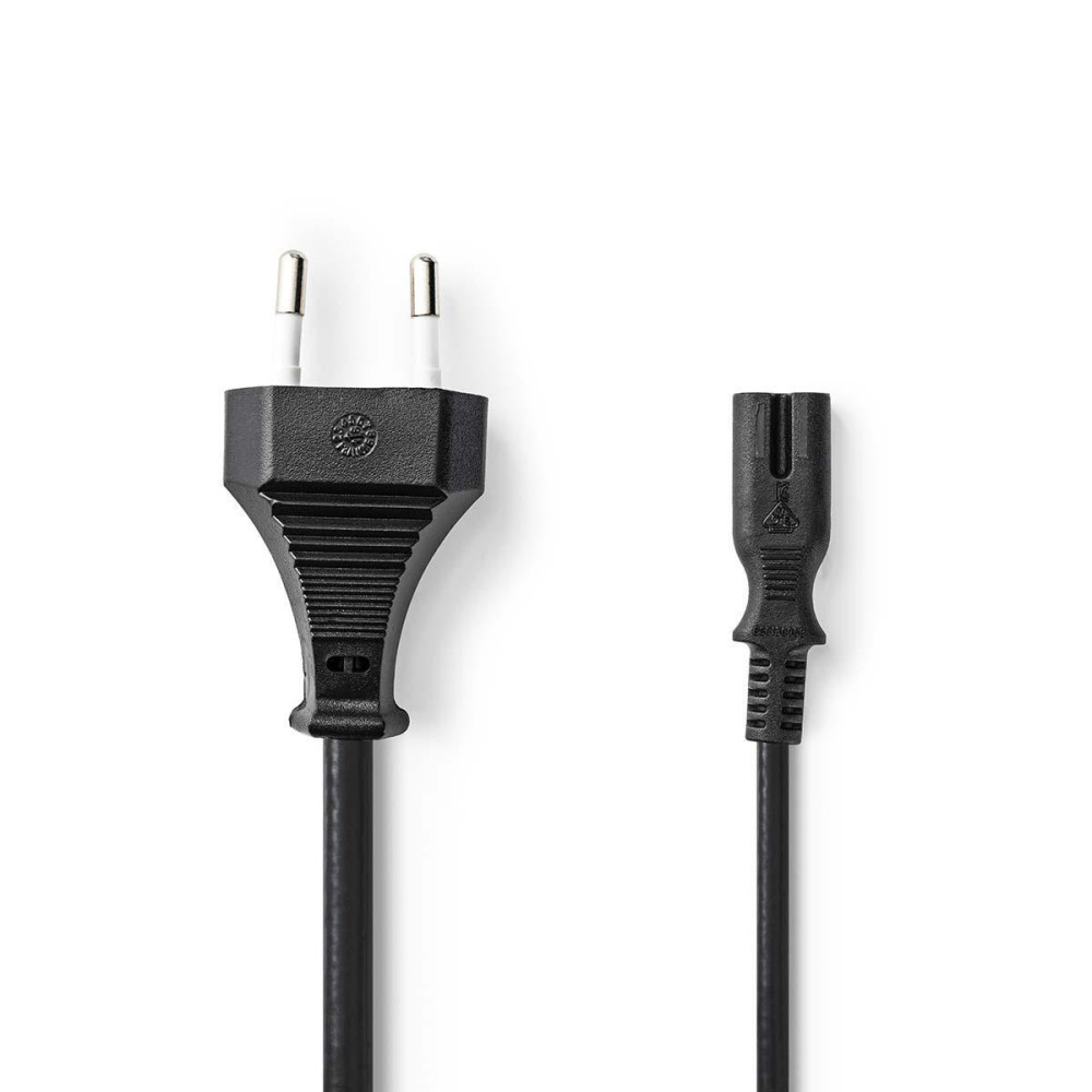 NEDAL044683 Cordon secteur IEC-320-C7 Droit 3m Noir NEDAL044683 Cordon secteur IEC-320-C7 Droit 3m Noir
