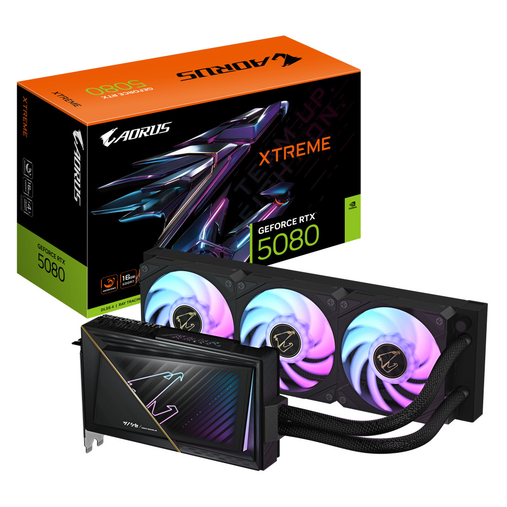 GIGCV046172 Gigabyte GeForce RTX 5080 Aorus Xtreme Waterforce GIGCV046172 Gigabyte GeForce RTX 5080 Aorus Xtreme Waterforce
