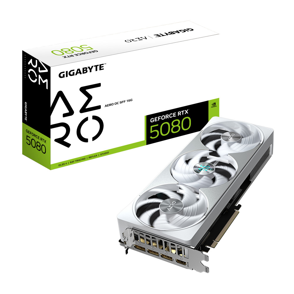 GIGCV046170 Gigabyte GeForce RTX 5080 Aero OC SFF GIGCV046170 Gigabyte GeForce RTX 5080 Aero OC SFF