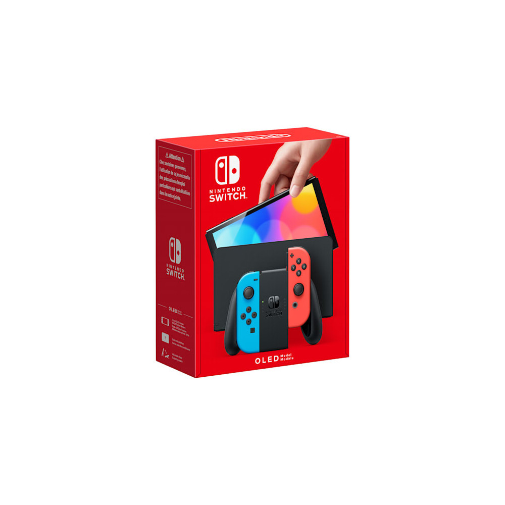NINJE043467 NINTENDO SWITCH OLED - BLEU   ROUGE NEON