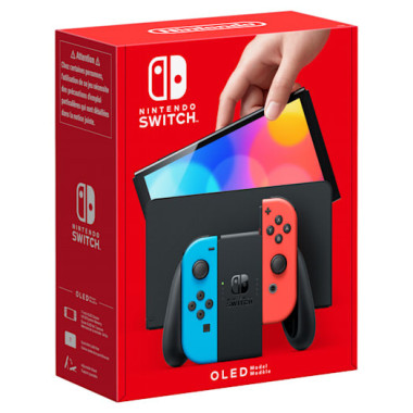 NINJE043467 NINTENDO SWITCH OLED - BLEU   ROUGE NEON
