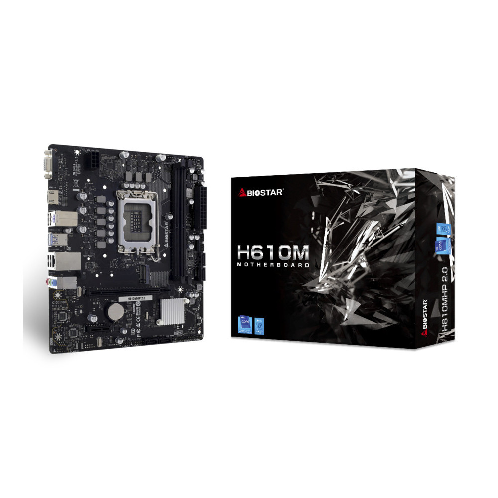 Biostar H610MHP 2.0 carte mère Intel H610 LGA 1700 micro ATX Biostar H610MHP 2.0 carte mère Intel H610 LGA 1700 micro ATX