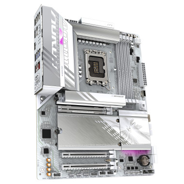 GIGABYTE B860 AORUS ELITE WIFI7 ICE Carte mère - Processeurs Intel Core Ultra, VRM 14+1+2+1 phases, jusqu'à 9200MHz DDR5,