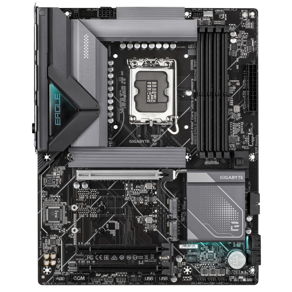 GIGABYTE B860 EAGLE WIFI6E Carte mère - Processeurs Intel Core Ultra, VRM 12+1+2+1 phases, jusqu'à 9066MHz DDR5, 1xPCIe 5.0 +
