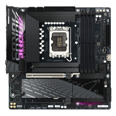 GIGABYTE B860M AORUS ELITE WIFI6E Carte mère - Processeurs Intel Core Ultra, VRM 12+1+2+1 phases, jusqu'à 9200MHz DDR5, 1xPCIe