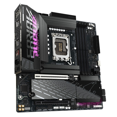 GIGABYTE B860M AORUS ELITE WIFI6E Carte mère - Processeurs Intel Core Ultra, VRM 12+1+2+1 phases, jusqu'à 9200MHz DDR5, 1xPCIe