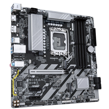 GIGABYTE B860M D3HP Carte mère - Processeurs Intel Core Ultra, VRM 4+1+2+1 phases, jusqu'à 9066MHz DDR5, 2xPCIe 4.0 M.2, LAN