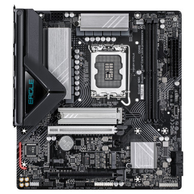 GIGABYTE B860M EAGLE Carte mère - Processeurs Intel Core Ultra, VRM 6+1+2+1 phases, jusqu'à 9066MHz DDR5, 1xPCIe 5.0 + 1xPCIe