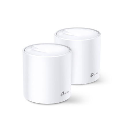TP-Link DECOX60-2P système Wi-Fi maillé Bi-bande (2,4 GHz   5 GHz) Wi-Fi 6 (802.11ax) Blanc 2 Interne