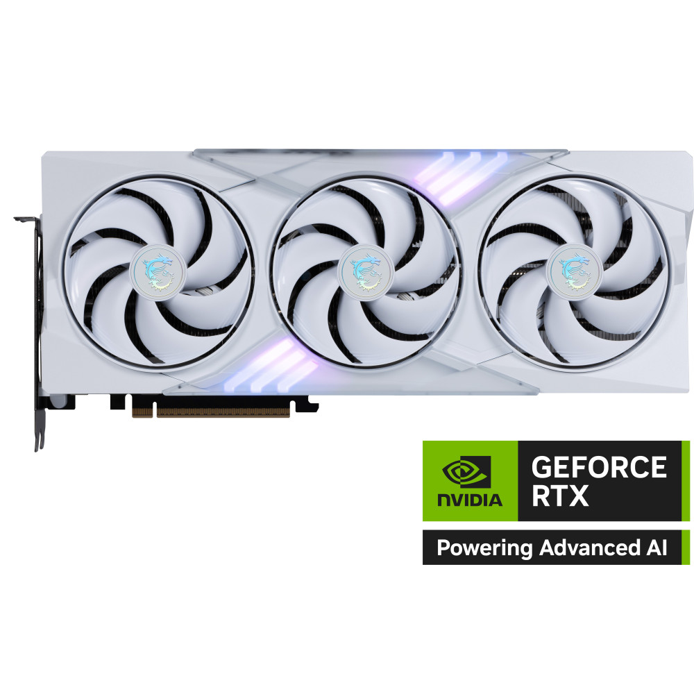 MSI GAMING GEFORCE RTX 5080 16G TRIO OC WHITE carte graphique NVIDIA 16 Go GDDR7