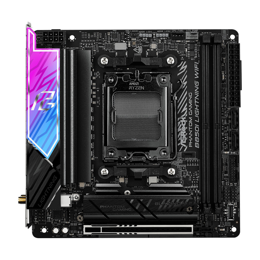Asrock Phantom Gaming B850I Lightning WiFi AMD B850 Emplacement AM5 mini ITX