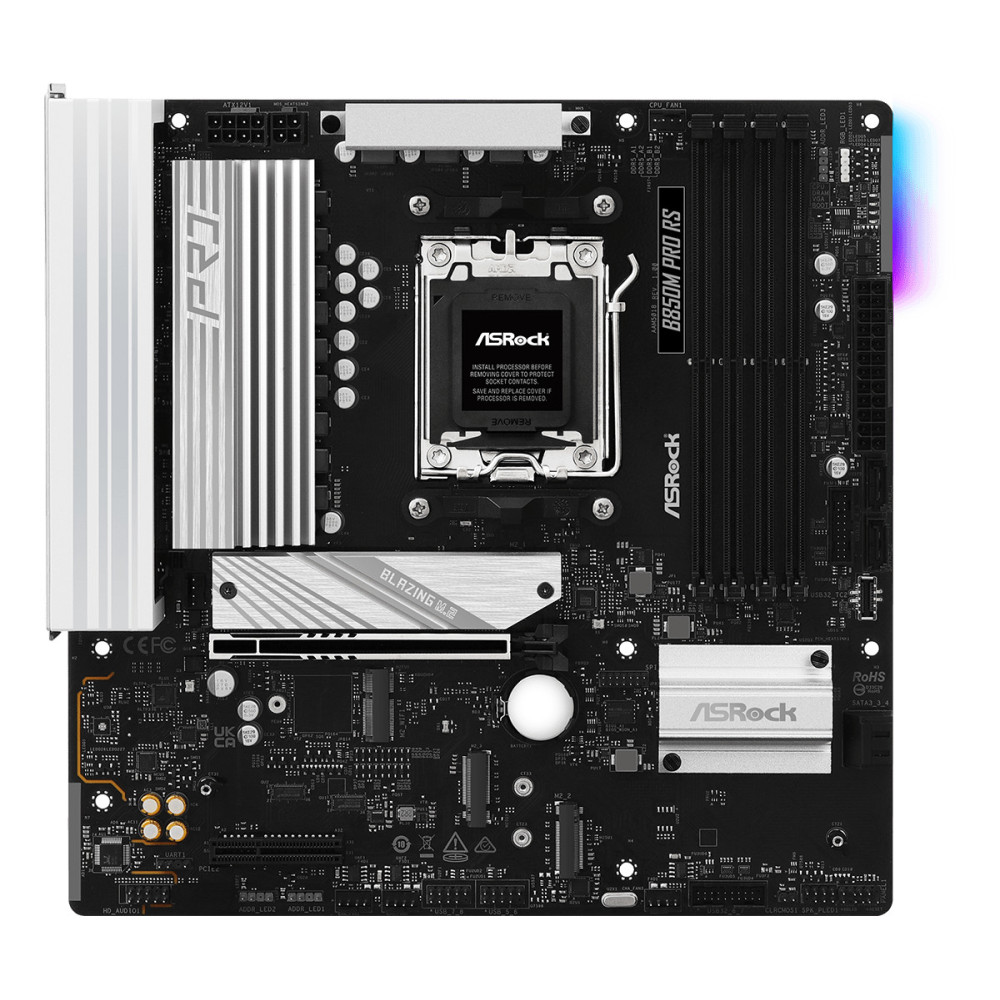 Asrock B850M Pro RS AMD B850 Emplacement AM5 micro ATX Asrock B850M Pro RS AMD B850 Emplacement AM5 micro ATX