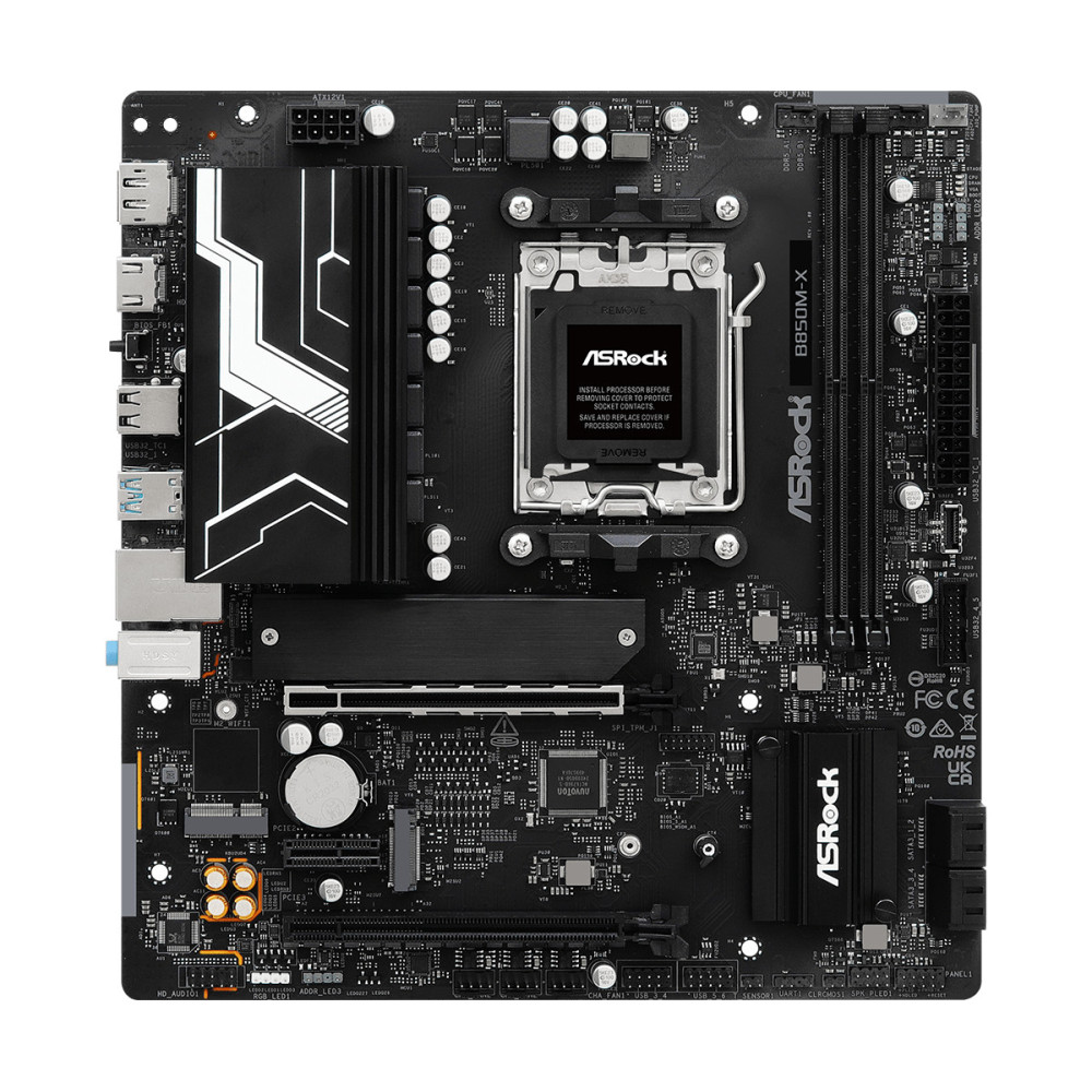 Asrock B850M-X AMD B850 Emplacement AM5 micro ATX Asrock B850M-X AMD B850 Emplacement AM5 micro ATX