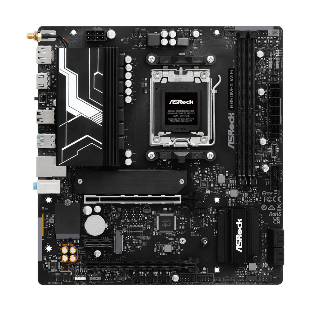 Asrock B850M-X WiFi AMD B850 Emplacement AM5 micro ATX Asrock B850M-X WiFi AMD B850 Emplacement AM5 micro ATX