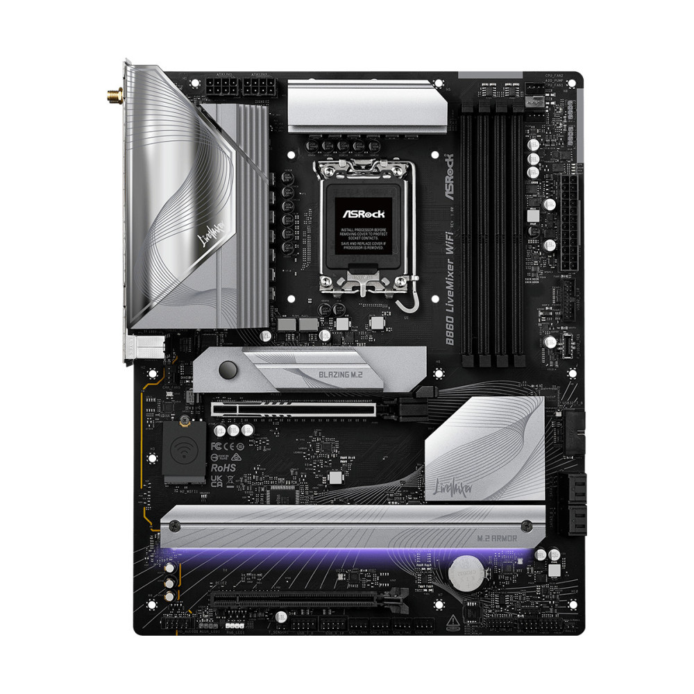 Asrock B860 LiveMixer WiFi Intel B860 LGA 1851 (Socket V1) ATX Asrock B860 LiveMixer WiFi Intel B860 LGA 1851 (Socket V1) ATX