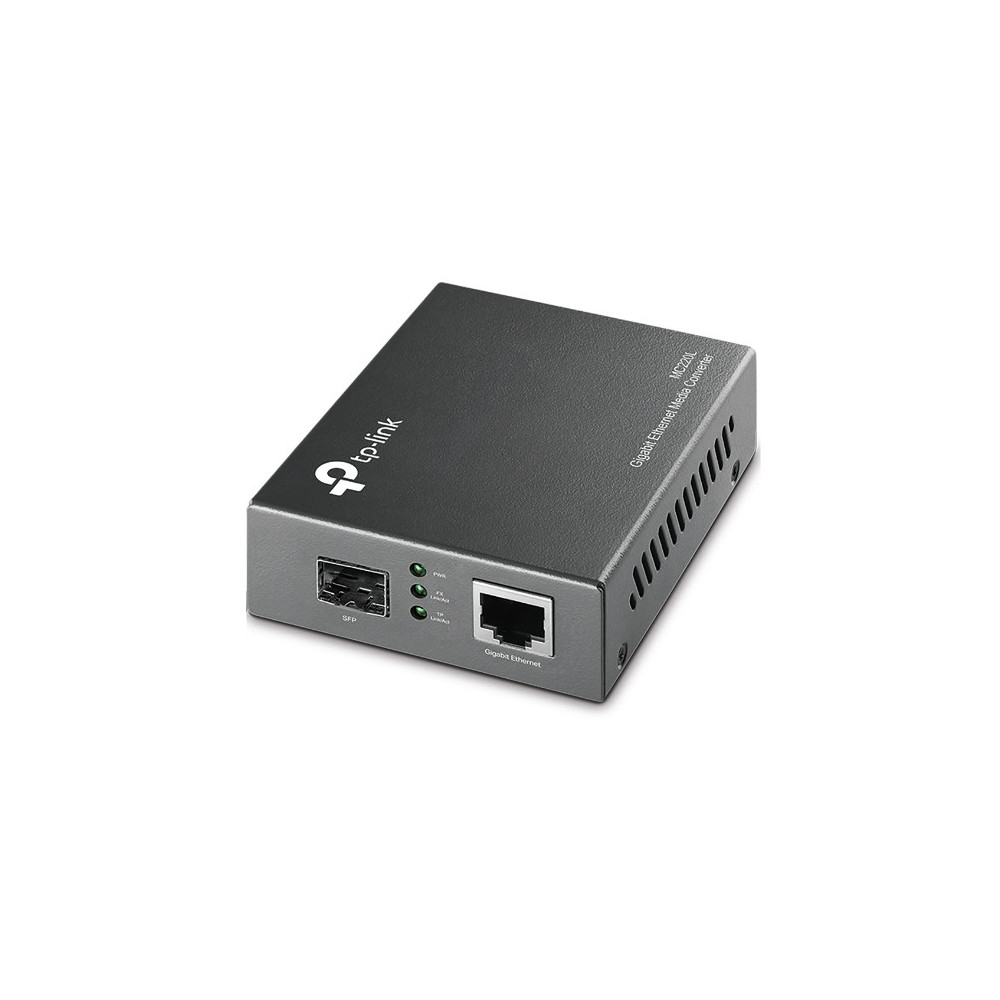 TP-Link MC220L convertisseur de support réseau 1000 Mbit s Multimode, Monomode Noir TP-Link MC220L convertisseur de support réseau 1000 Mbit s Multimode, Monomode Noir