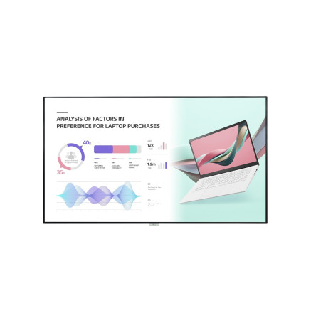 LG 98UH5J-H affichage de messages Écran plat de signalisation numérique 2,49 m (98") LCD Wifi 500 cd m² 4K Ultra HD Noir WebOS