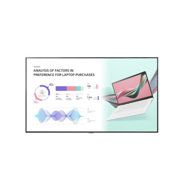 LG 98UH5J-H affichage de messages Écran plat de signalisation numérique 2,49 m (98") LCD Wifi 500 cd m² 4K Ultra HD Noir WebOS