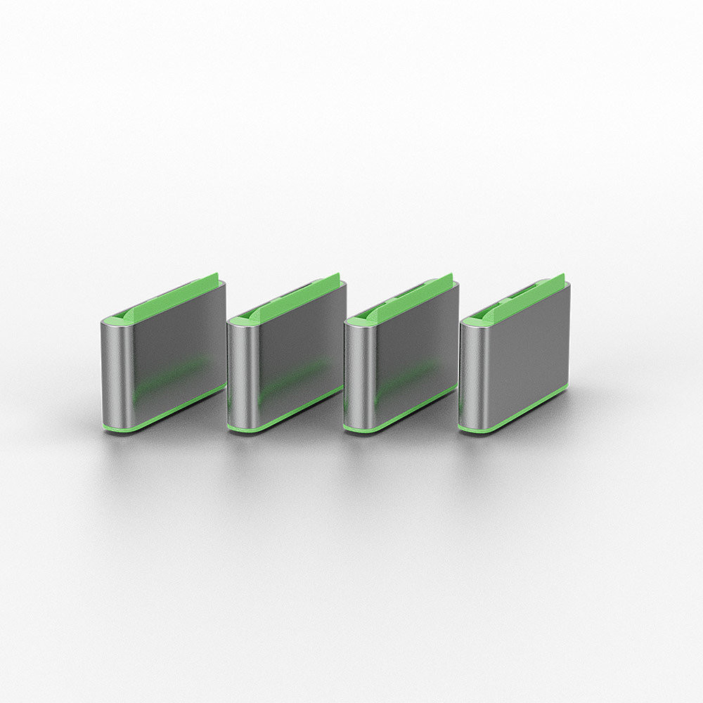 Lindy 40438 bloqueur de port USB Type-C Vert 10 pièce(s)
