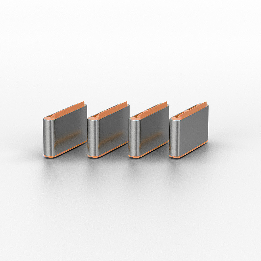 Lindy 40440 bloqueur de port USB Type-C Orange Acrylonitrile-Butadiène-Styrène (ABS) 10 pièce(s)