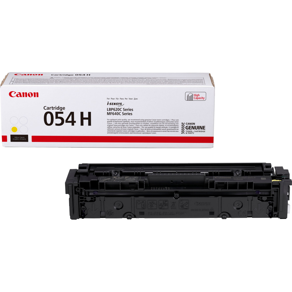 Canon Cartouche de toner haut rendement 054 H, jaune Canon Cartouche de toner haut rendement 054 H, jaune