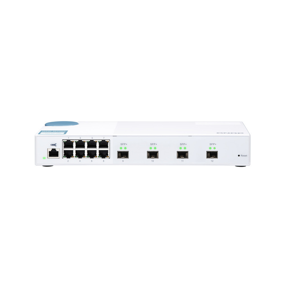 QNAP QSW-M408S commutateur réseau Géré L2 Gigabit Ethernet (10 100 1000) Blanc