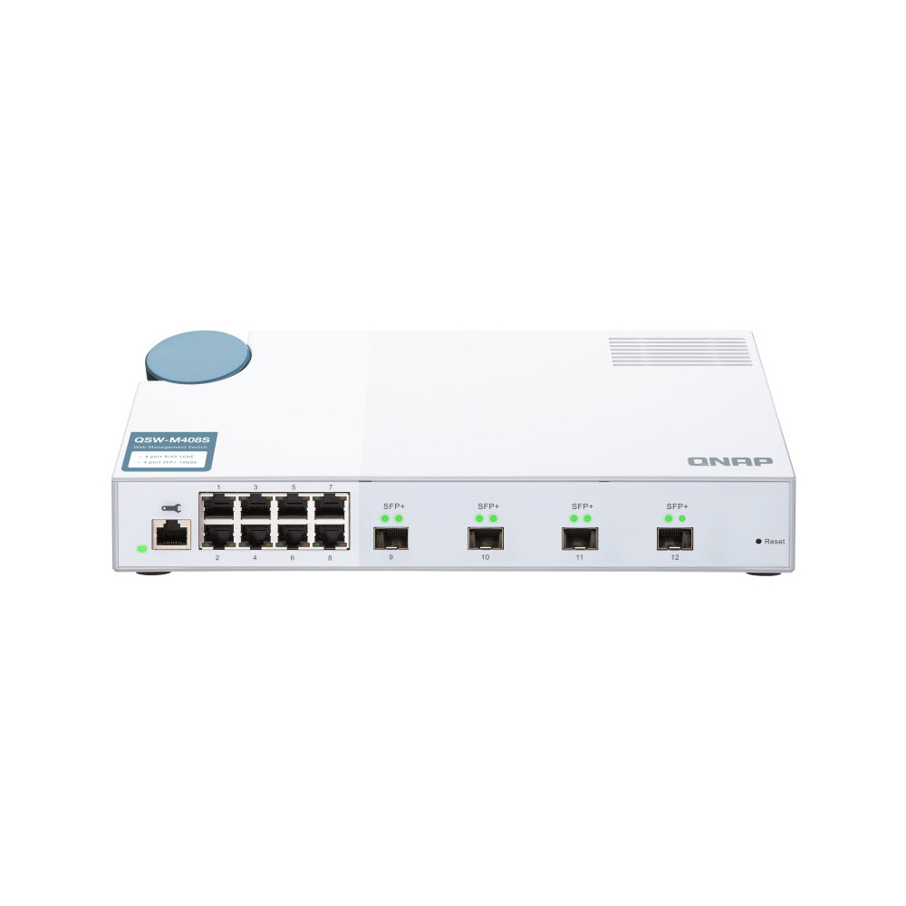 QNAP QSW-M408S commutateur réseau Géré L2 Gigabit Ethernet (10 100 1000) Blanc