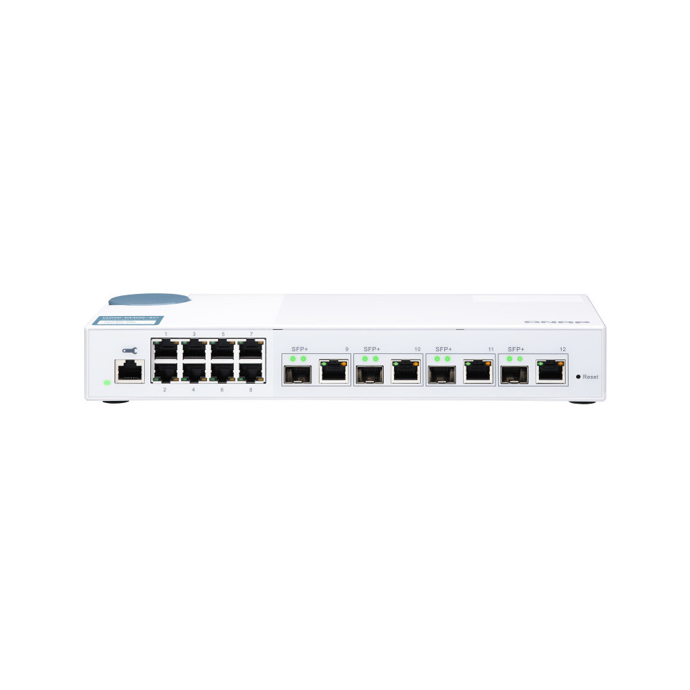 QNAP QSW-M408-4C commutateur réseau Géré L2 Gigabit Ethernet (10 100 1000) Blanc