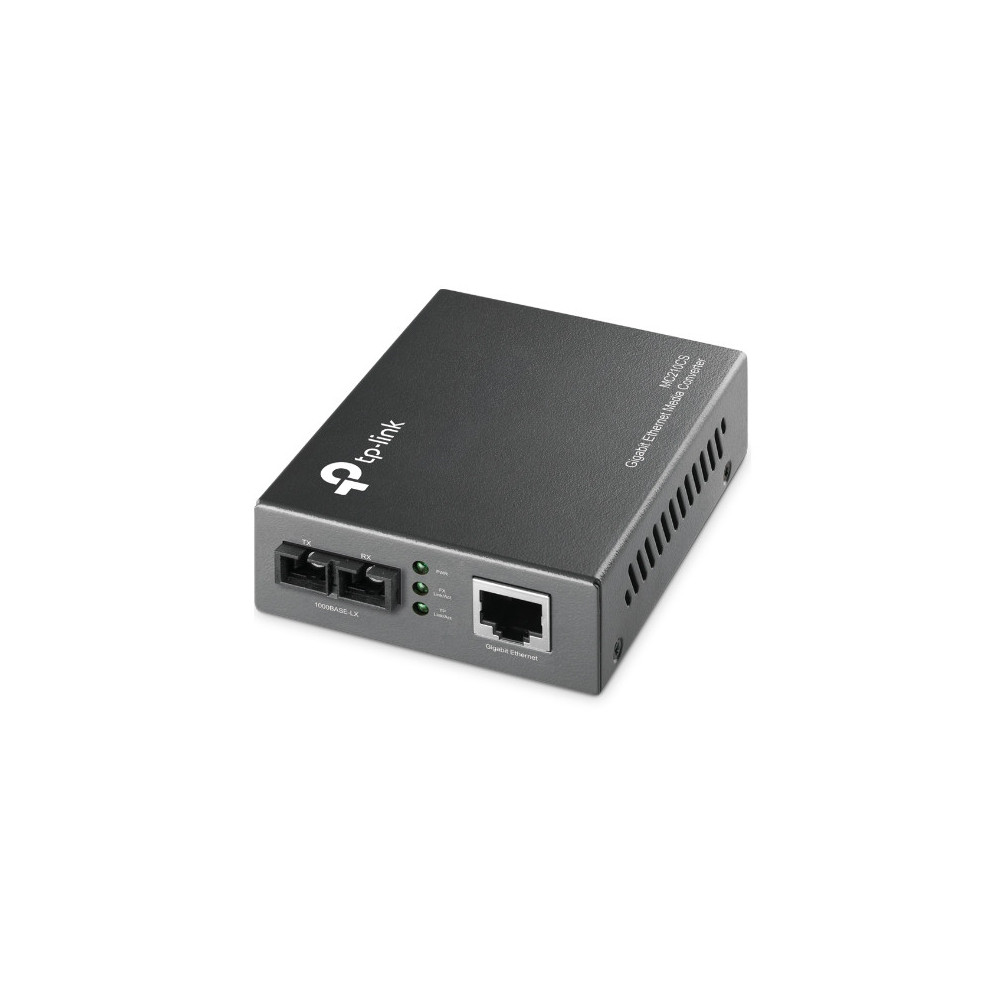 TP-Link MC210CS convertisseur de support réseau 1000 Mbit s 1310 nm Monomode Noir TP-Link MC210CS convertisseur de support réseau 1000 Mbit s 1310 nm Monomode Noir