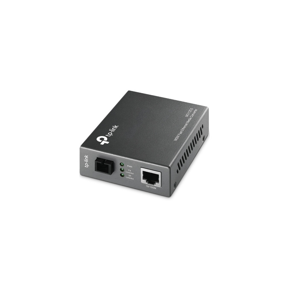 TP-Link MC112CS convertisseur de support réseau 100 Mbit s Monomode Noir TP-Link MC112CS convertisseur de support réseau 100 Mbit s Monomode Noir
