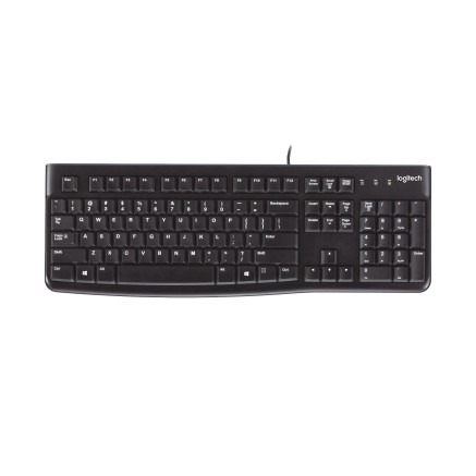 Logitech K120 Corded Keyboard clavier Universel USB AZERTY Français Noir