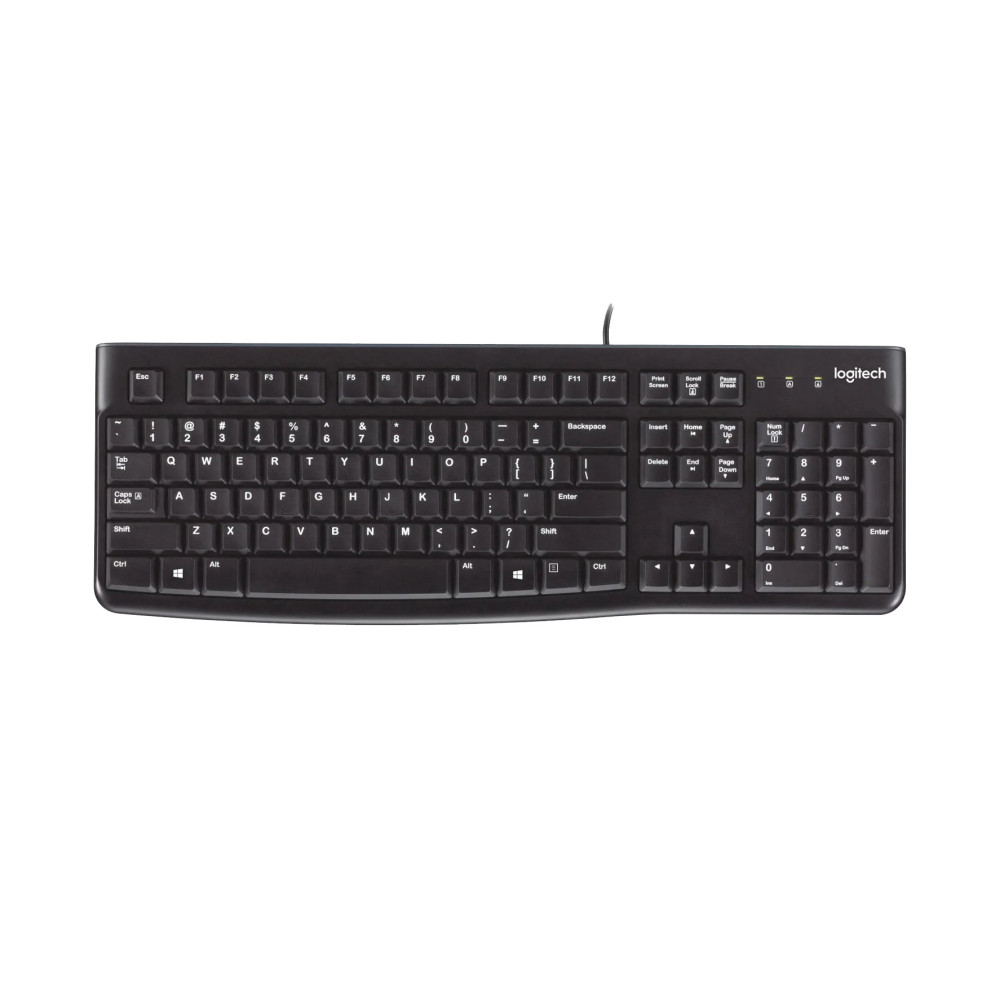 Logitech K120 Corded Keyboard clavier Universel USB AZERTY Français Noir Logitech K120 Corded Keyboard clavier Universel USB AZERTY Français Noir
