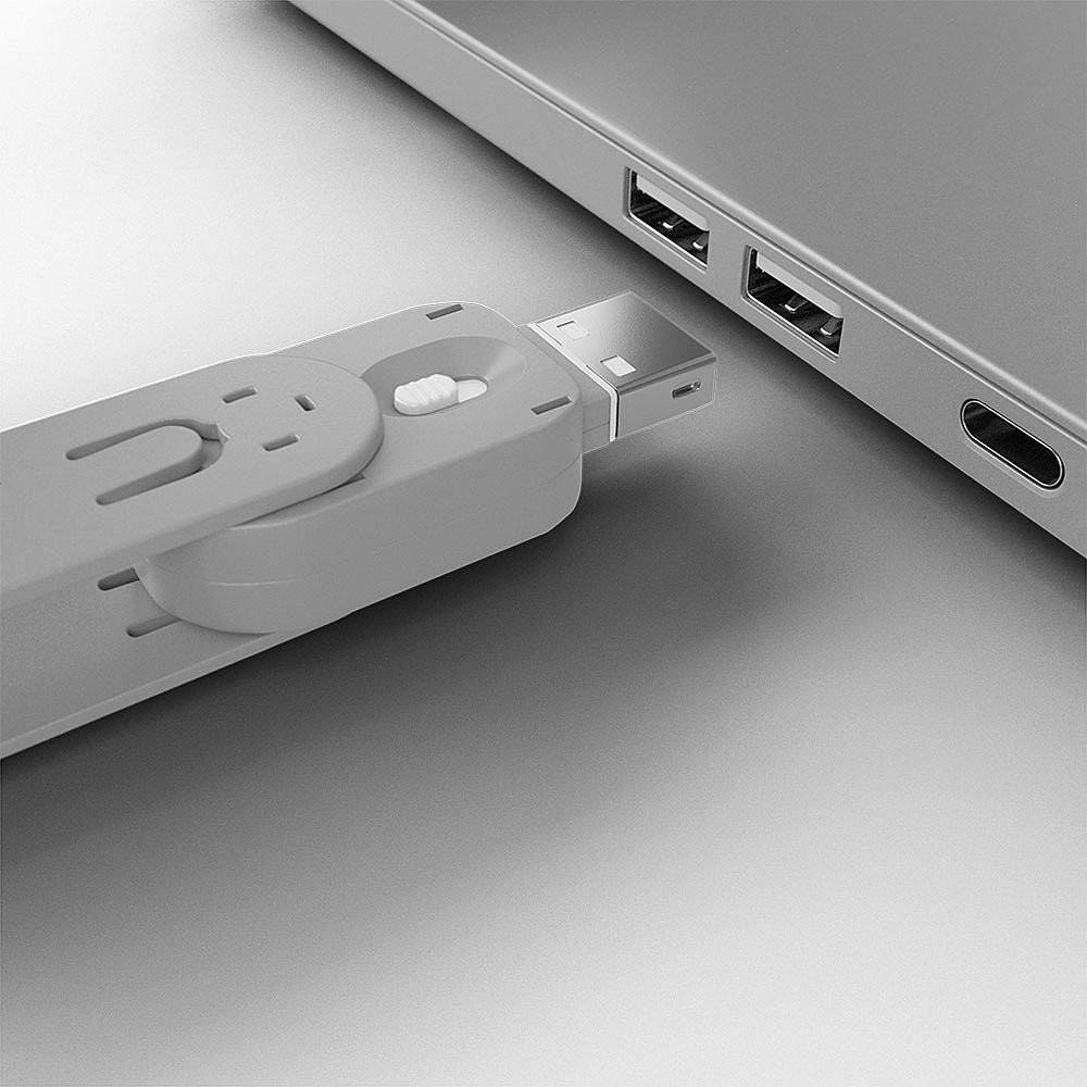 Lindy 40454 bloqueur de port Bloqueur de port + clé USB Type-A Blanc Acrylonitrile-Butadiène-Styrène (ABS) 5 pièce(s)
