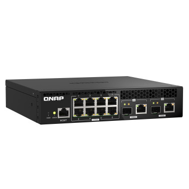 QNAP QSW-M2108R-2C commutateur réseau Géré L2 2.5G Ethernet (100 1000 2500) Connexion Ethernet, supportant l'alimentation via