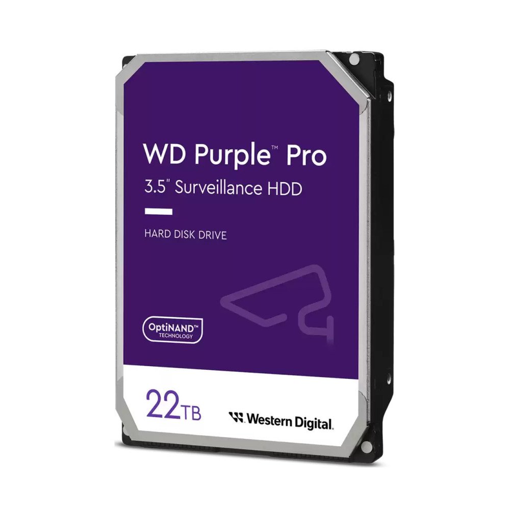 Western Digital Purple Pro disque dur 22 To 7200 tr min 512 Mo 3.5" Série ATA III Western Digital Purple Pro disque dur 22 To 7200 tr min 512 Mo 3.5" Série ATA III