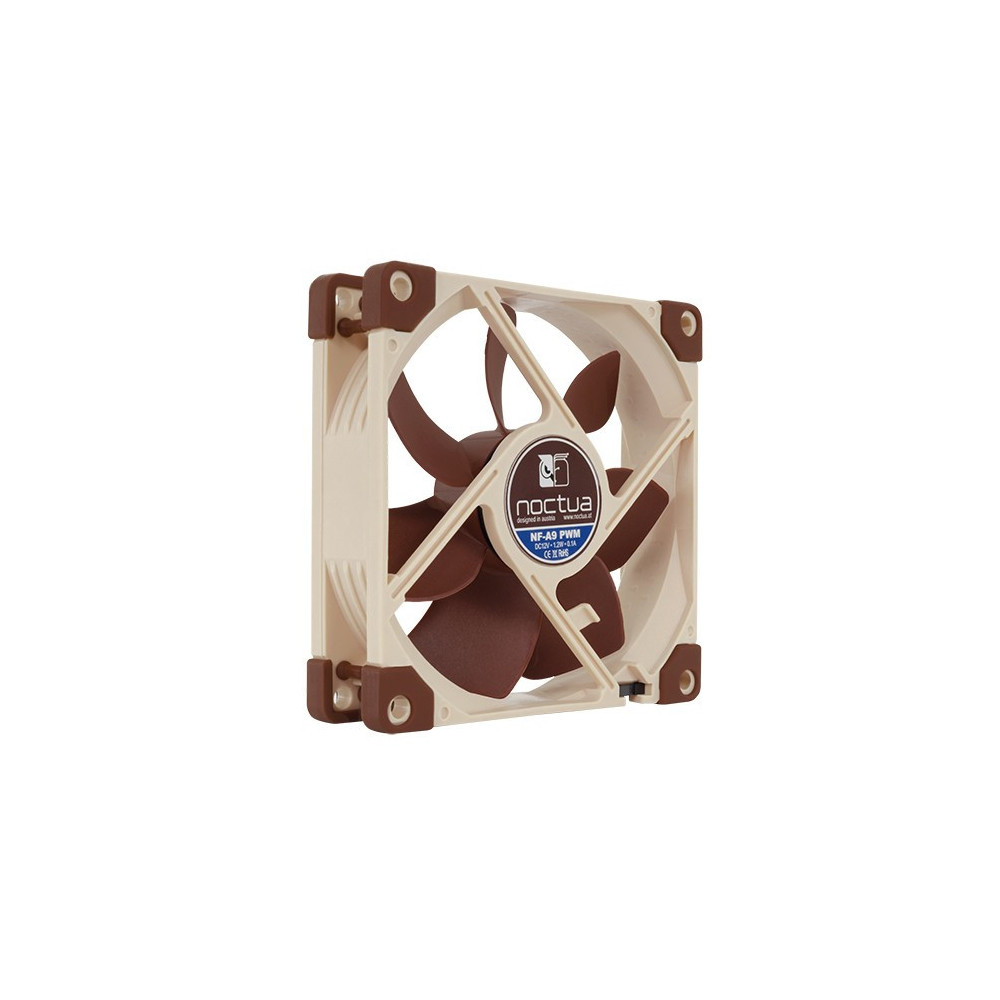 Noctua NF-A9 PWM système de refroidissement d’ordinateur Boitier PC Ventilateur 9,2 cm Beige, Marron