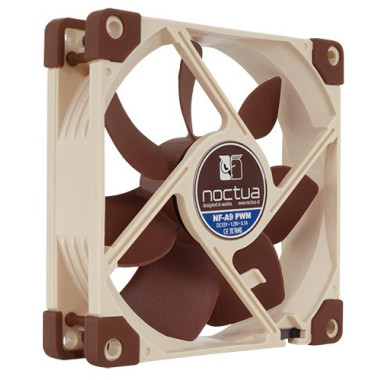 Noctua NF-A9 PWM système de refroidissement d’ordinateur Boitier PC Ventilateur 9,2 cm Beige, Marron