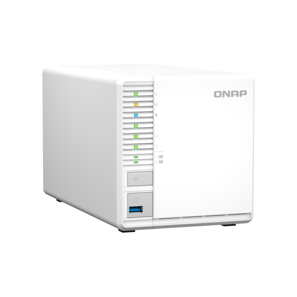 QNAP TS-364 NAS Tower Intel® Celeron® N5095 8 Go DDR4 0 To QNAP Turbo System Blanc