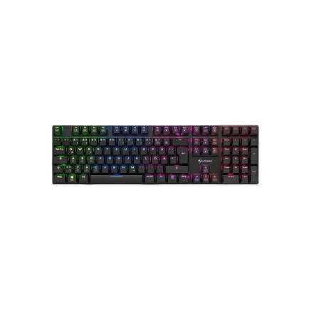 Sharkoon PureWriter RGB clavier Jouer USB Allemand Noir