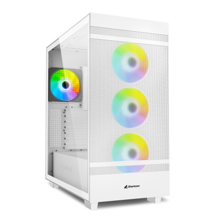 Sharkoon REBEL C50 RGB ATX Full Tower Blanc