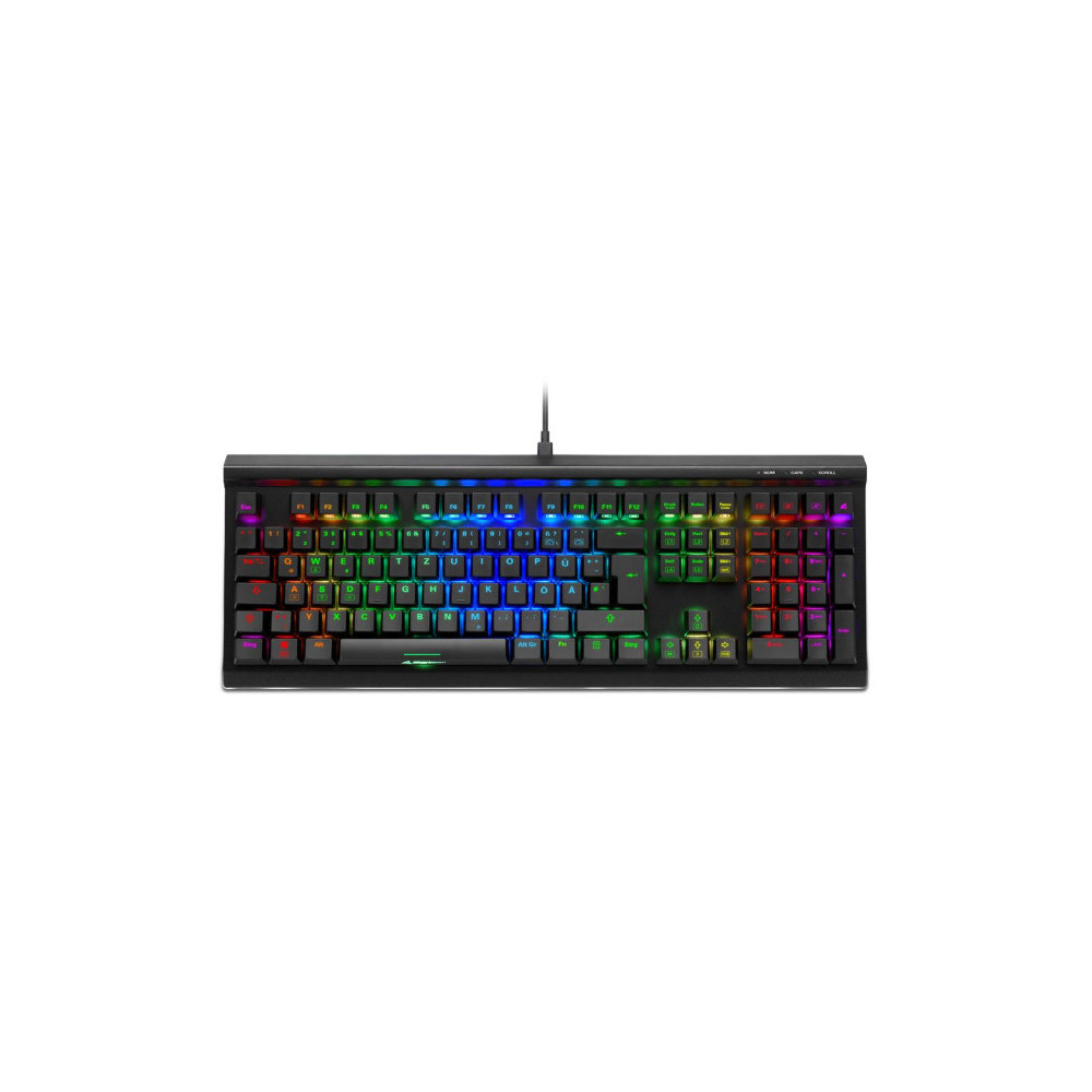 Sharkoon SKILLER SGK40 clavier Bureau USB Allemand Noir Sharkoon SKILLER SGK40 clavier Bureau USB Allemand Noir