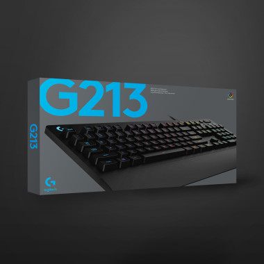 Logitech G G213 Prodigy clavier Jouer USB QWERTZ Allemand Noir