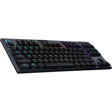 Logitech G G915 TKL Tenkeyless LIGHTSPEED Wireless RGB Mechanical Gaming Keyboard clavier Jouer USB QWERTZ Allemand Charbon