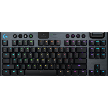 Logitech G G915 TKL Tenkeyless LIGHTSPEED Wireless RGB Mechanical Gaming Keyboard clavier Jouer USB QWERTZ Allemand Charbon